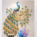 Reloj de pavo real moderno y simple para el hogar, sala de estar.